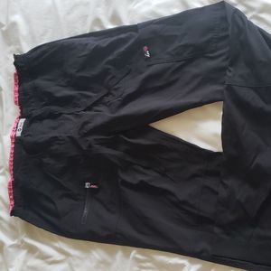 Koi lite Peace scrub pants. Black. Size Medium long.